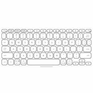Logitech Keys-To-Go 2 键盘 - 无线 连接 - 中文 - 珍珠白 - 剪刀 按键开关 - 蓝牙 - 音量控制, 媒体播放器 热键 - macOS 14, Android 12, 铬操作系统, Windows 10 - 平板