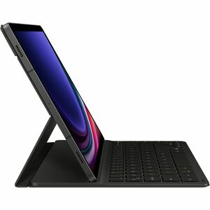 Housse/Clavier Samsung - Porte-livres Style Samsung Galaxy Tab S9, Galaxy Tab S9 FE Tablette - Noir