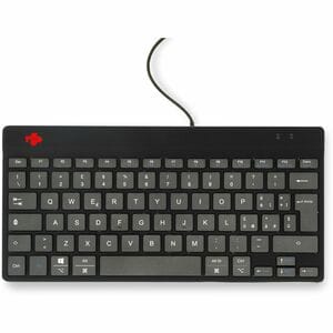 Tastiera ergonomica R-Go Compact Break, tastiera compatta con software break, QWERTY (IT), con cavo, nero