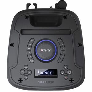 Sharp XParty Street Beat PS-949 Tragbar Bluetooth Lautsprechersystem - 132 W RMS - Schwarz - Aufladbarer Akku - USB