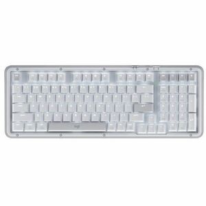 Logitech Amber K98M 键盘 - 无线 连接 - A 型 USB 接口 - 英文 - 珍珠白 - 机械 按键开关 - Bluetooth/RF - 2.40 GHz - 98 Key(s) - Windows 10, Windo