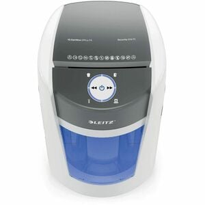 Leitz IQ OptiMax Paper Shredder - Continuous Shredder - Micro Cut - 10 Per Pass - for shredding Staples, Paper - 2 mm x 15