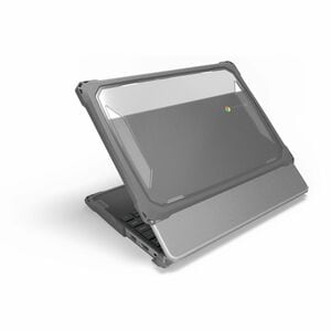 MAXCases Extreme Shell-F3 Rugged New Case for Lenovo Chromebook - Clear, Grey - Impact Resistant, Drop Resistant, Pressure
