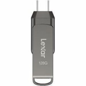 Lexar JumpDrive 128 GB USB 3.2 (Gen 1) Type C Flash Drive - 256-bit AES - 130 MB/s Read Speed - 5 Year Warranty