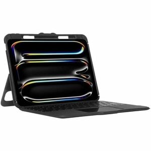 Targus VersaVu THZ988UK Tastatur/Cover (Folie) für 27,9 cm (11 Zoll) bis 33 cm (13 Zoll) Apple iPad Pro 11 (2024), iPad Pr