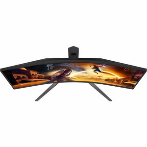 AOC CU34G4Z 34" Aula UW-QHD Ecrã curvo Monitor LED para jogos - 21:9 - Preto, Vermelho - 86,4 cm (34") Viewable - LED Luz 