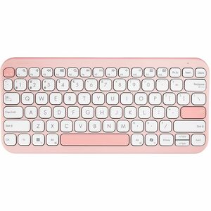 Asus Marshmallow KW100-RC-CP Keyboard - Compact - Wireless Connectivity - Rose Clay - Scissors Keyswitch - Bluetooth - 5 -