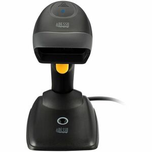 Adesso NuScan 2500 Retail, Warehouse Handheld Barcode Scanner - Cable/Wireless Connectivity - Black - USB Cable Included -