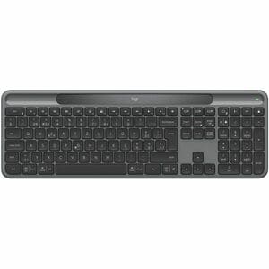 Logitech Signature Slim Solar+ K980 Keyboard - Full-size - Wireless Connectivity - USB Type A, USB Type C Interface - Germ