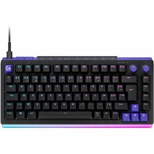 Clavier de jeu Logitech G G512 X 75 - Câble Connectivité - USB Interface - RGB LED - Anglais international - Noir - Tactil