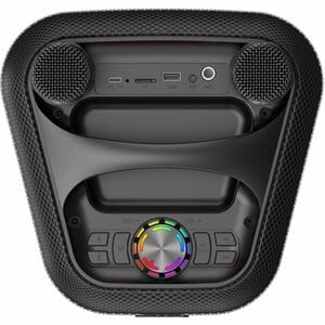 Carneo Vibe Dragon+ Portable Bluetooth Speaker System - Black - 80 Hz to 20 kHz - Battery Rechargeable - USB - 1