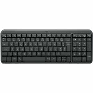 Logitech K250 Keyboard - Compact - Wireless Connectivity - Czech - Graphite - Bluetooth - 10 m - On/Off Switch Hot Key(s) 