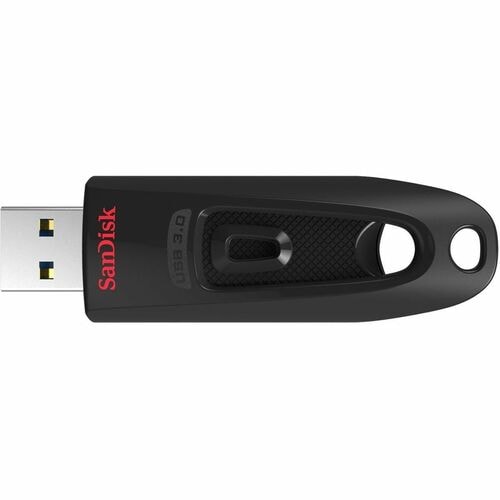 SanDisk Ultra 64 GB USB 3.0 Flash Drive - Black - 128-bit AES - 130 MB/s Read Speed - 5 Year Warranty