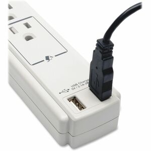 Tripp Lite by Eaton Protect It! 6-Outlet Surge Protector, 6 ft. (1.83 m) Cord, 990 Joules, 2 x USB Charging ports (2.1A), 
