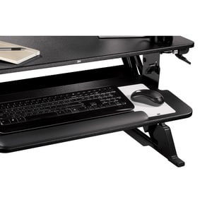 3M Precision Standing Desk - Holds up to 35 lb Load Capacity - 29.2 in x 22.2 in Footprint, Fits 24 in Deep Desk - Medium 