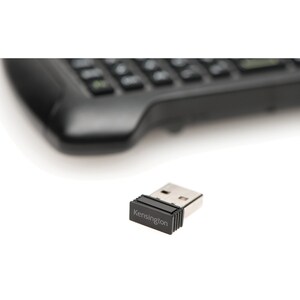 Kensington Wireless Handheld Keyboard - Wireless Connectivity - RF - USB Interface - QWERTY Layout - TouchPad - Windows - 