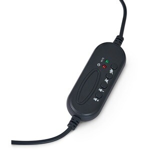 Verbatim Stereo Headset with Microphone and In-Line Remote - Stereo - USB Type A - Wired - 32 Ohm - 20 Hz to 20 kHz - Over