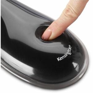 Kensington Duo Gel Wave Keyboard Wrist Rest - 479.4 mm Width x 88.9 mm Depth - Red, Black - Gel - Slip Resistant - 1 Each