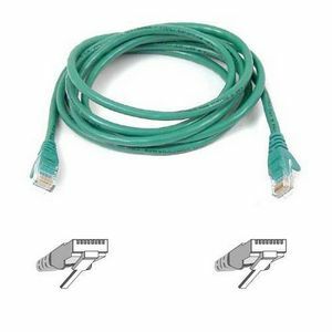 Belkin Cat5e Patch Cable - RJ-45 Male Network - RJ-45 Male Network - 10ft - Green