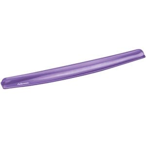 Fellowes® Crystals™ Gel keyboard Wrist Rest - Purple (91437) - 0.63" x 18.50" x 2.25" Dimension - Purple - Gel, Rubber, Cl