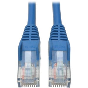Eaton Tripp Lite Series Cat5e 350 MHz Snagless Molded (UTP) Ethernet Cable (RJ45 M/M), PoE - Blue, 3 ft. (0.91 m) - 3ft - 