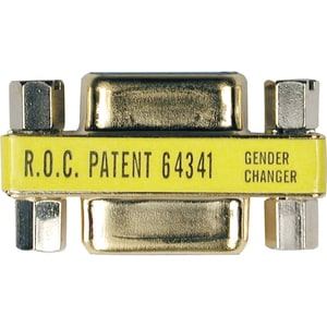 Tripp Lite Comapct Gold DB9 Gender Changer Adapter Connector DB9 M/M - 1 x 9-pin DB-9 Male - 1 x 9-pin DB-9 Male