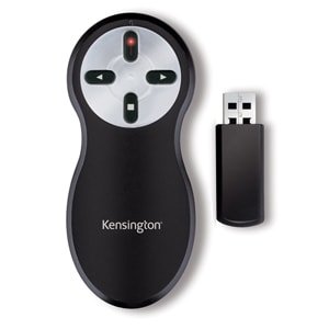 Kensington 33374EU Wireless Device Remote Control - For PC, Mac - Radio Frequency - 20 m Operating Distance - BatteryBlack