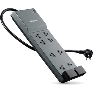 8OUTLET HOME/OFFICE SURGE PROTECTOR W/TELE PROTECTN 6FT CORD