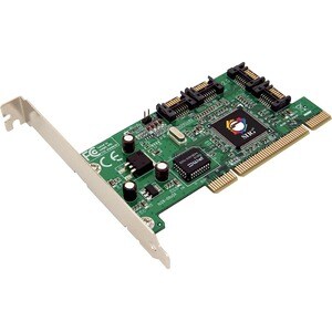 SIIG Serial ATA 4-Channel RAID - Serial ATA/150 - PCI - Plug-in Card - RAID Supported - 0, 1, 10 RAID Level - 4 Total SATA