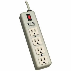 Eaton Tripp Lite Series Industrial Power Strip, 4-Outlet, 6 ft. (1.8 m) Cord, 5-15P, Lighted On/Off Switch - NEMA 5-15P - 