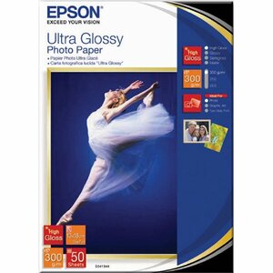 Epson C13S041944 Inkjet Photo Paper - 130 mm x 180 mm - Glossy - 50 Sheet