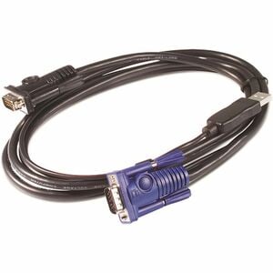 APC by Schneider Electric AP5257 3.66 m USB KVM Cable - 1 Each - Black
