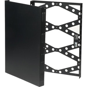 Rack Solutions 2U Covered Vertical Wall Mount Rack - Black