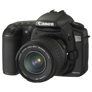 Canon EOS 20D 8.2 Megapixel Digital SLR Camera with Lens - 18 mm - 55 mm - 4.6 cm (1.8")LCD - SLR Viewfinder - 3.1x Optica