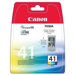 Canon CL-41 Original Inkjet Ink Cartridge - Cyan, Magenta, Yellow - 1 Pack - 155 Pages