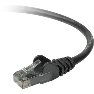 Belkin Cat. 6 Network Patch Cable - RJ-45 Male - RJ-45 Male - 50ft - Black