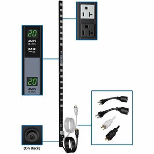 Eaton Tripp Lite Series 3.8kW Single-Phase Local Metered PDU, Dual Circuit, 120V Outlets (32 5-15/20R), L5-20P/5-20P, 10 f