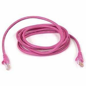 Belkin Cat. 6 UTP Patch Cable - RJ-45 Male - RJ-45 Male - 1ft - Pink