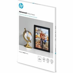 HP Advanced Inkjet Photo Paper - 91 Brightness - A4 - 210 mm x 297 mm - 250 g/m² Grammage - Glossy - 25 Sheet