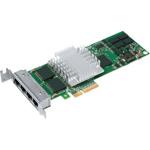 Intel PRO/1000 PT Quad Port LP Server Adapter - PCI Express x4 - 10/100/1000Base-T - Low-profile - Retail