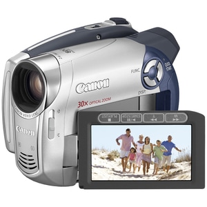 Canon DC201 Digital Camcorder - 6.9 cm (2.7") LCD Screen - 1/6" CCD - 16:9 - 30x Optical Zoom - 800x Digital Zoom - Electr