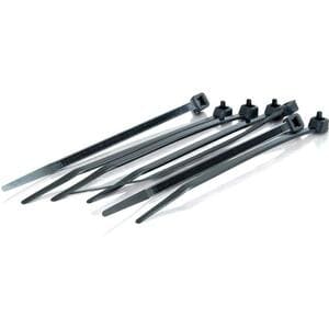 C2G 7.5in Cable Ties - Black - 100pk - Cable Tie - Black - 100 Pack - TAA Compliant
