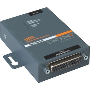 Lantronix One Port Serial (RS232/ RS422/ RS485) to IP Ethernet Device Server with Power Over Ethernet (PoE) - Convert from