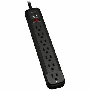 Tripp Lite Protect It! TLP712B 7-Outlet Surge Suppressor, 12' Cord, Black - 7 x NEMA 5-15R - 1.80 kVA - 1080 J - 120 V AC 