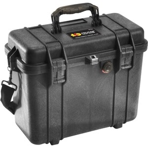 Pelican PELICAN 1430 TOP LOADER CASE BLACK - Double Throw Latch, Padlock Closure - Polycarbonate, Stainless Steel - Black