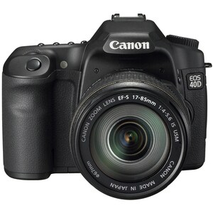 Canon EOS 40D 10.1 Megapixel Digital SLR Camera with Lens - 100 mm - Black - 7.6 cm (3")LCD - SLR Viewfinder - 3888 x 2592
