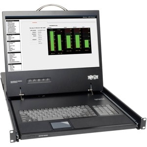 Tripp Lite by Eaton 1U Rack-Mount Console with 19 in. LCD, TAA - 1 Computer(s) - 19˘ Active Matrix TFT LCD - 1U Height