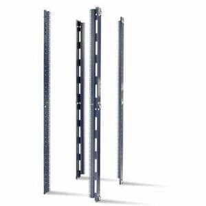 APC Vertical Mounting Rail with Square Holes - Black