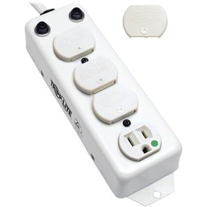 Eaton Tripp Lite Series Safe-IT UL 1363A Medical-Grade Power Strip for Patient-Care Vicinity, 4x 15A Hospital-Grade Outlet