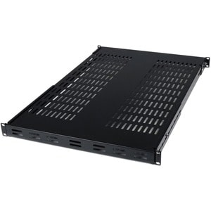 StarTech.com 1U Adjustable Mounting Depth Vented Rack Mount Shelf - 175lbs / 80kg - Add a sturdy adjustable mount depth sh